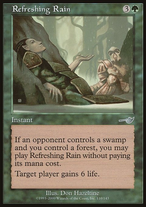 Refreshing Rain, Nemesis #110, Magic: The Gathering card