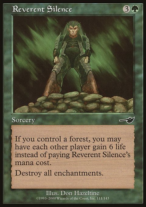 Reverent Silence, Nemesis #111, Magic: The Gathering card