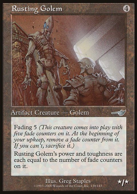 Rusting Golem, Nemesis #138, Magic: The Gathering card