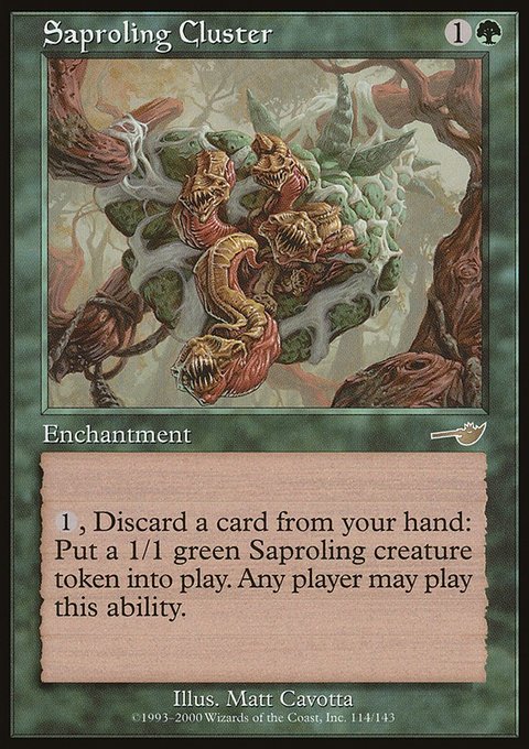Saproling Cluster, Nemesis #114, Magic: The Gathering card