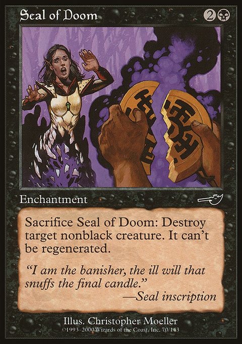 Seal of Doom, Nemesis #70, Magic: The Gathering card