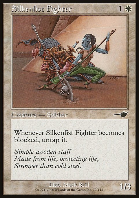 Silkenfist Fighter, Nemesis #19, Magic: The Gathering card