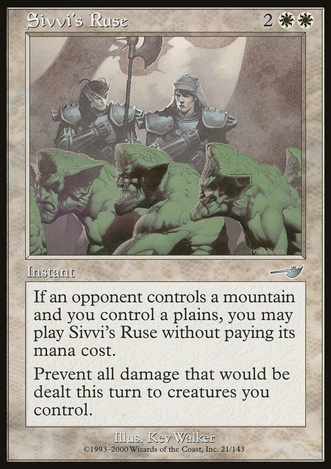 Sivvi's Ruse, Nemesis #21, Magic: The Gathering card