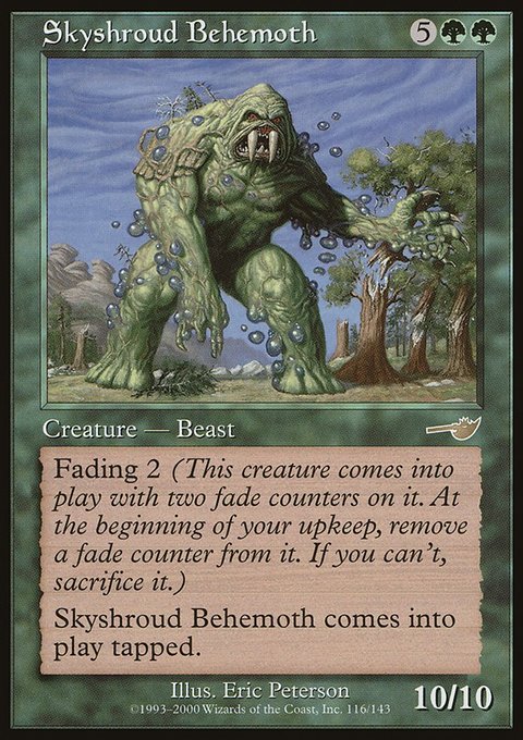Skyshroud Behemoth, Nemesis #116, Magic: The Gathering card