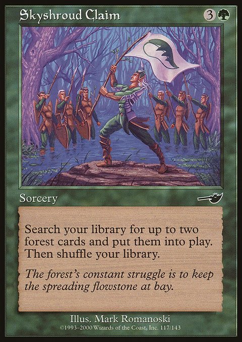 Skyshroud Claim, Nemesis #117, Magic: The Gathering card