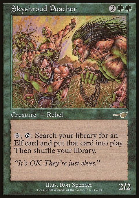 Skyshroud Poacher, Nemesis #119, Magic: The Gathering card