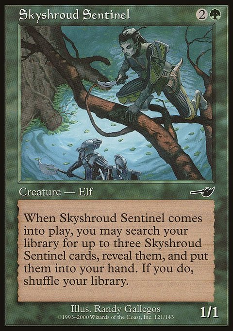 Skyshroud Sentinel, Nemesis #121, Magic: The Gathering card