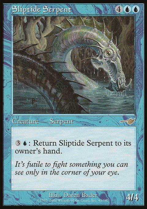 Sliptide Serpent, Nemesis #43, Magic: The Gathering card