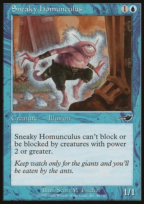 Sneaky Homunculus, Nemesis #44, Magic: The Gathering card