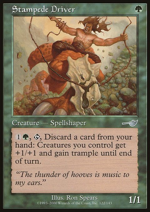 Stampede Driver, Nemesis #122, Magic: The Gathering card