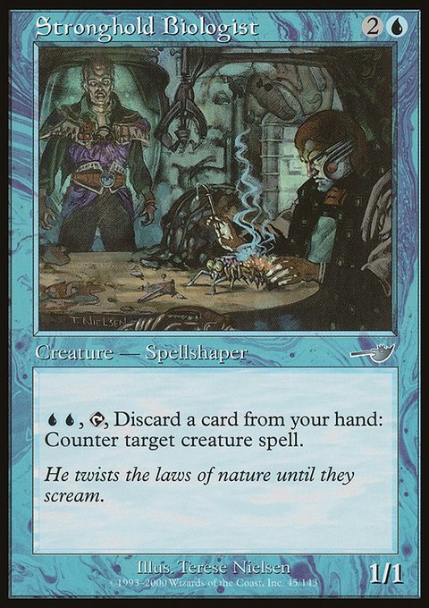 Stronghold Biologist, Nemesis #45, Magic: The Gathering card