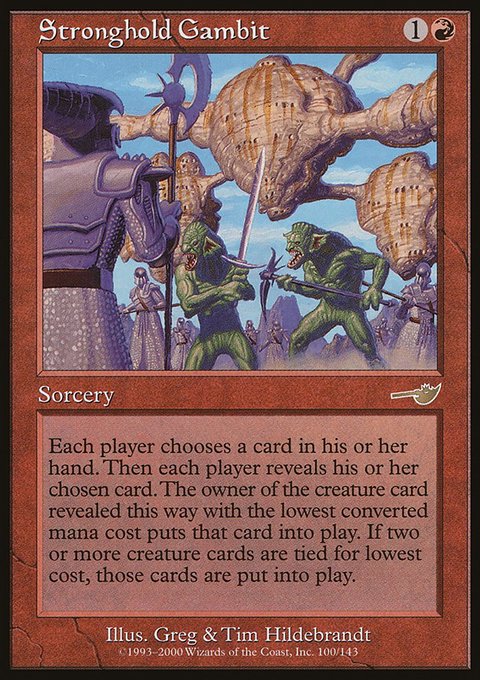 Stronghold Gambit, Nemesis #100, Magic: The Gathering card