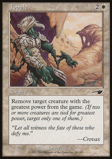 Topple, Nemesis #24, Magic: The Gathering card