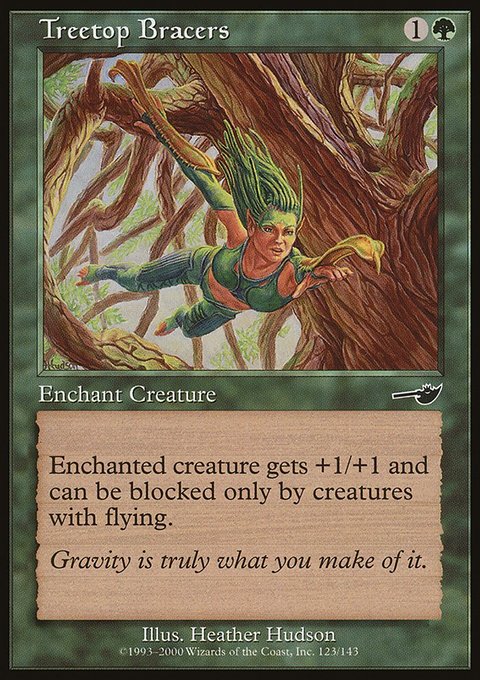 Treetop Bracers, Nemesis #123, Magic: The Gathering card