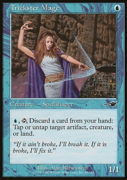 Trickster Mage, Nemesis #49, Magic: The Gathering card