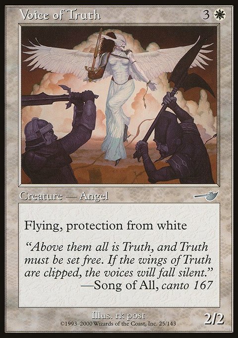 Voice of Truth, Nemesis #25, Magic: The Gathering card