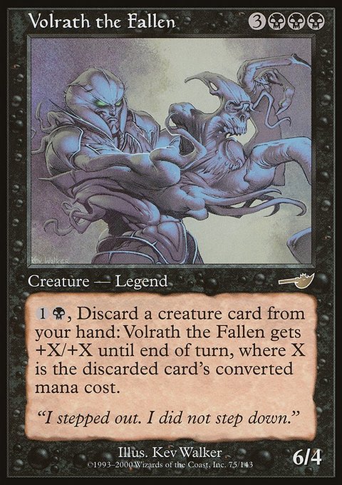Volrath the Fallen, Nemesis #75, Magic: The Gathering card