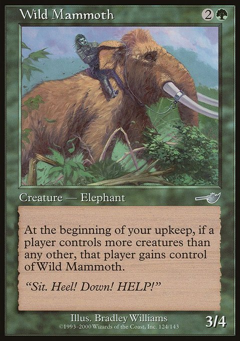 Wild Mammoth, Nemesis #124, Magic: The Gathering card