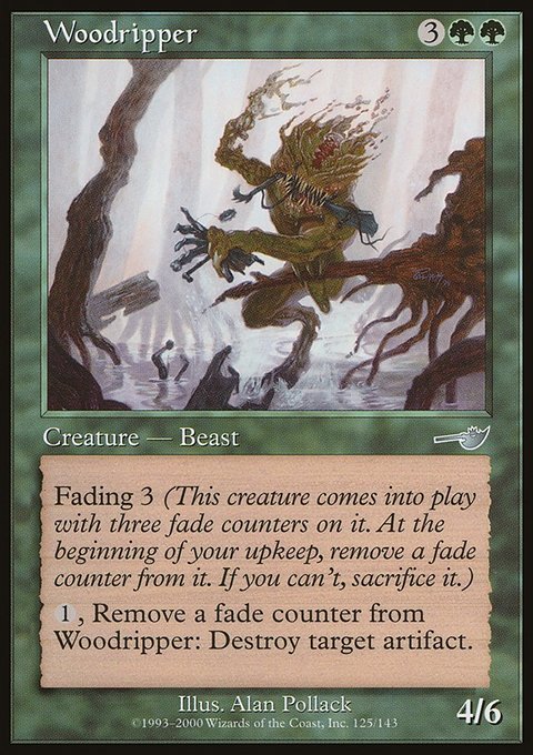 Woodripper, Nemesis #125, Magic: The Gathering card