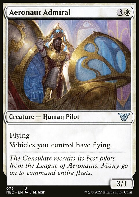 Aeronaut Admiral, Neon Dynasty Commander #79, Magic: The Gathering card
