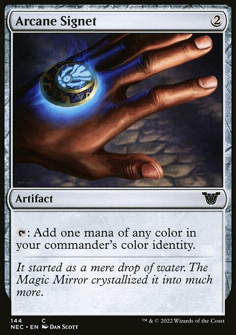 Arcane Signet, Neon Dynasty Commander #144, Magic: The Gathering card