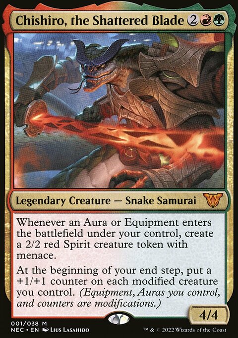 Chishiro, the Shattered Blade, Neon Dynasty Commander #1, Magic: The Gathering card