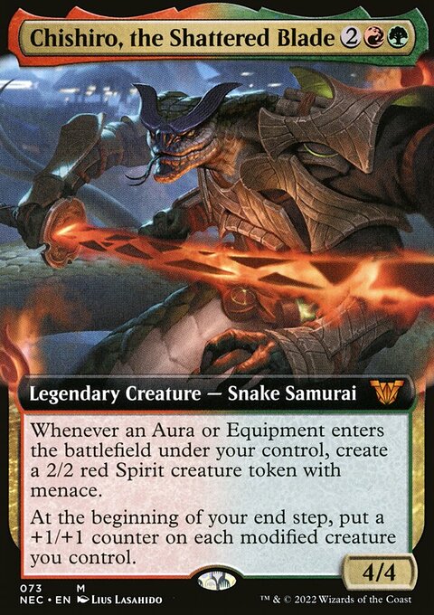 Chishiro, the Shattered Blade, Neon Dynasty Commander #73, Magic: The Gathering card