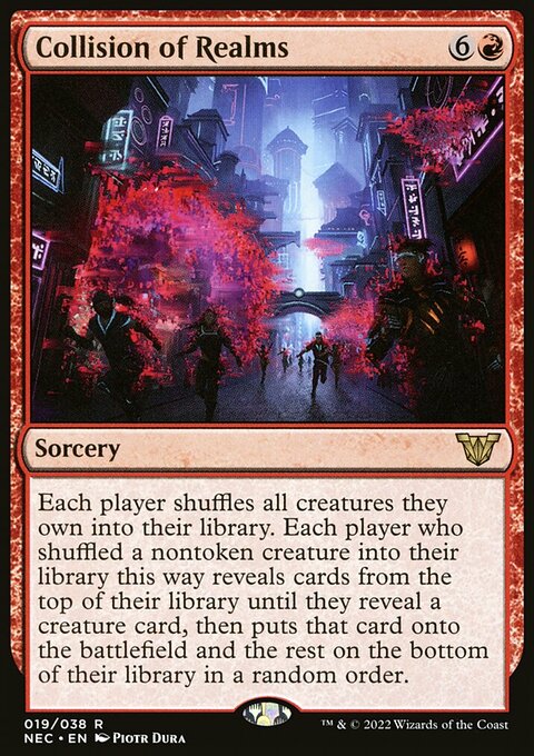 Collision of Realms, Neon Dynasty Commander #19, Magic: The Gathering card