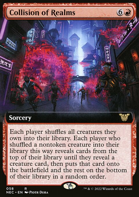 Collision of Realms, Neon Dynasty Commander #58, Magic: The Gathering card