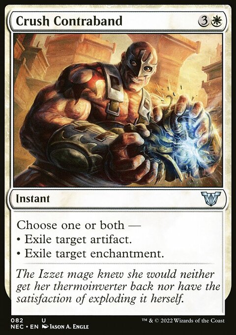 Crush Contraband, Neon Dynasty Commander #82, Magic: The Gathering card