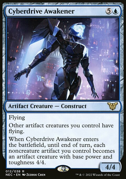 Cyberdrive Awakener, Neon Dynasty Commander #12, Magic: The Gathering card