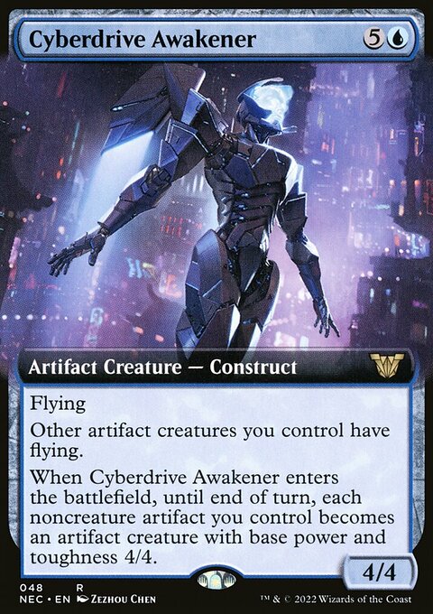 Cyberdrive Awakener, Neon Dynasty Commander #48, Magic: The Gathering card