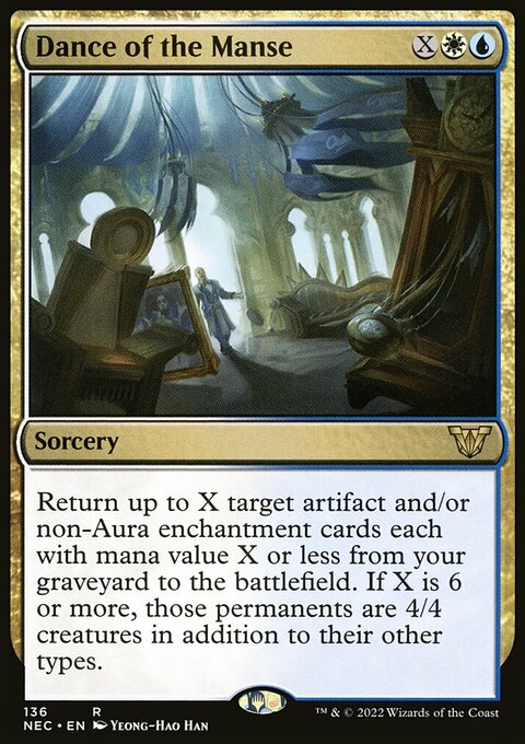 Dance of the Manse, Neon Dynasty Commander #136, Magic: The Gathering card