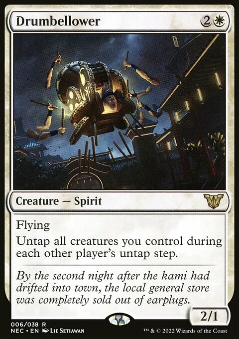 Drumbellower, Neon Dynasty Commander #6, Magic: The Gathering card