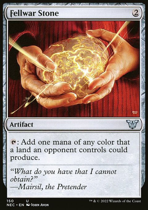 Fellwar Stone, Neon Dynasty Commander #150, Magic: The Gathering card