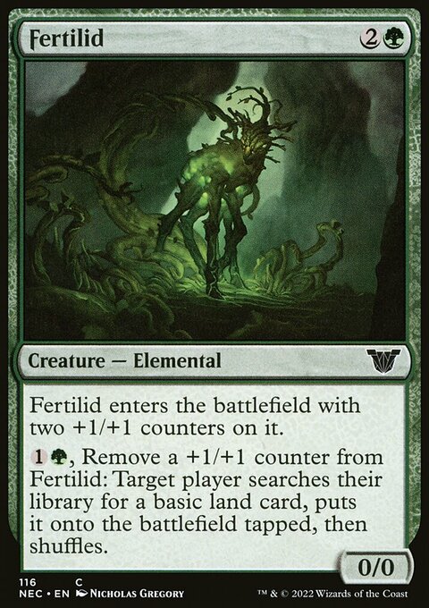 Fertilid, Neon Dynasty Commander #116, Magic: The Gathering card