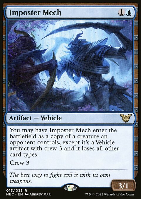 Imposter Mech, Neon Dynasty Commander #13, Magic: The Gathering card