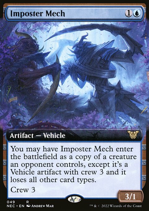 Imposter Mech, Neon Dynasty Commander #49, Magic: The Gathering card