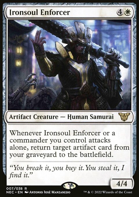 Ironsoul Enforcer, Neon Dynasty Commander #7, Magic: The Gathering card