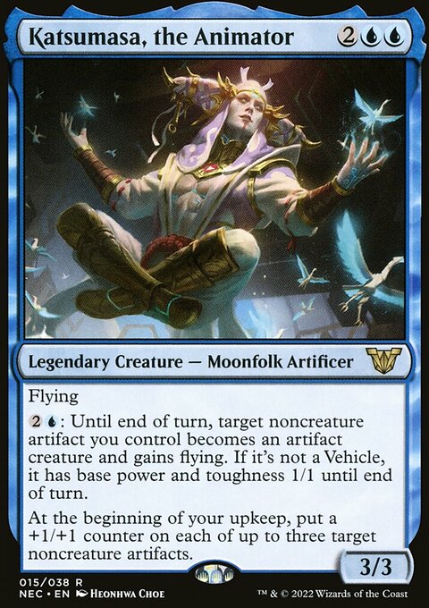 Katsumasa, the Animator, Neon Dynasty Commander #15, Magic: The Gathering card