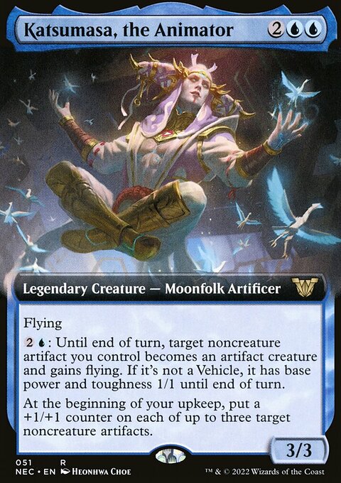 Katsumasa, the Animator, Neon Dynasty Commander #51, Magic: The Gathering card