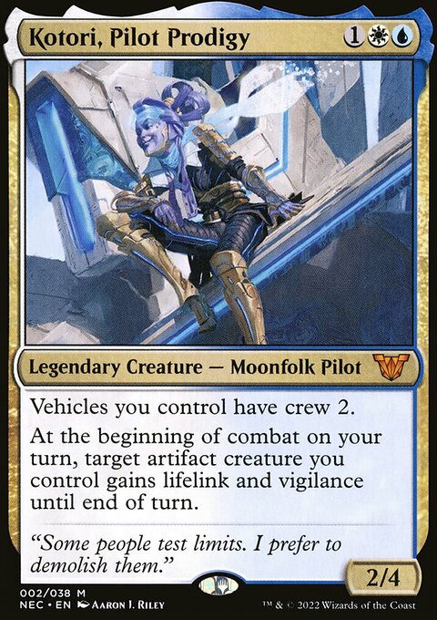 Kotori, Pilot Prodigy, Neon Dynasty Commander #2, Magic: The Gathering card