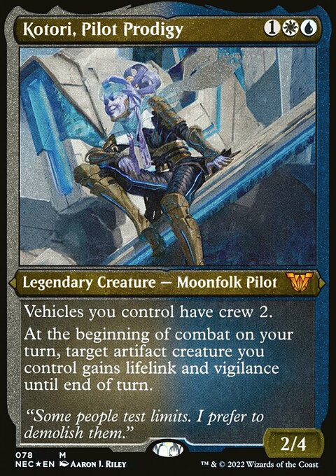 Kotori, Pilot Prodigy, Neon Dynasty Commander #78, Magic: The Gathering card
