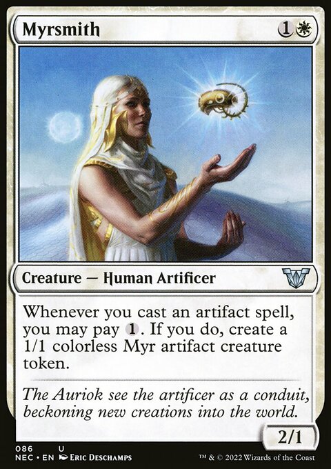 Myrsmith, Neon Dynasty Commander #86, Magic: The Gathering card