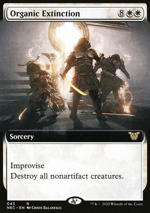 Organic Extinction, Neon Dynasty Commander #43, Magic: The Gathering card