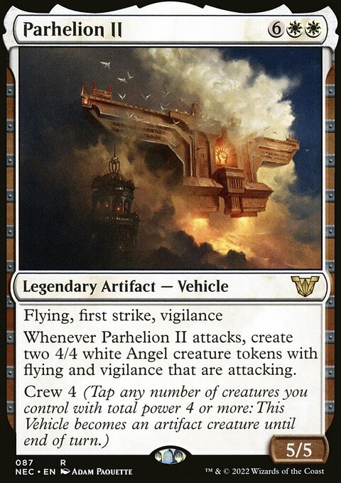 Parhelion II, Neon Dynasty Commander #87, Magic: The Gathering card
