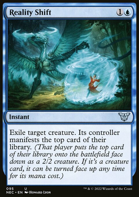 Reality Shift, Neon Dynasty Commander #95, Magic: The Gathering card