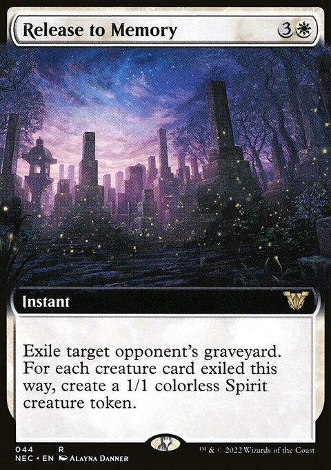 Release to Memory, Neon Dynasty Commander #44, Magic: The Gathering card