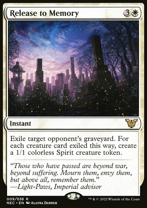 Release to Memory, Neon Dynasty Commander #9, Magic: The Gathering card
