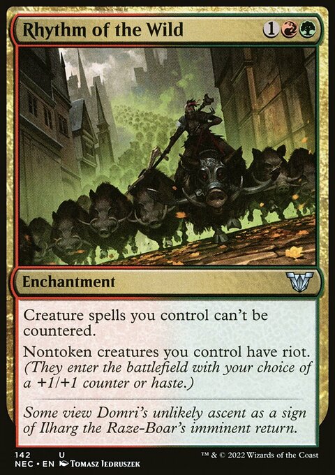 Rhythm of the Wild, Neon Dynasty Commander #142, Magic: The Gathering card